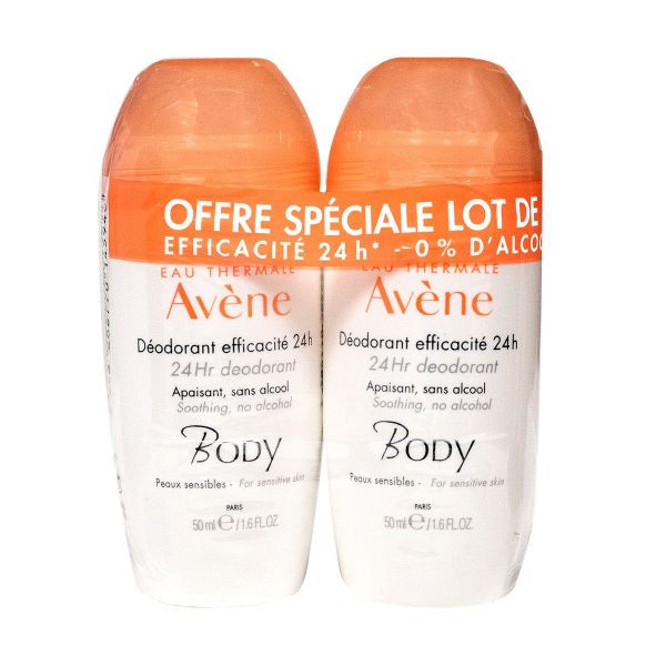 Body déodorant efficacité 24h 2x50ml