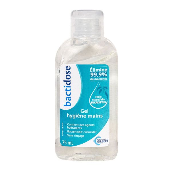 Bactidose gel hygiène mains eucalyptus 75ml
