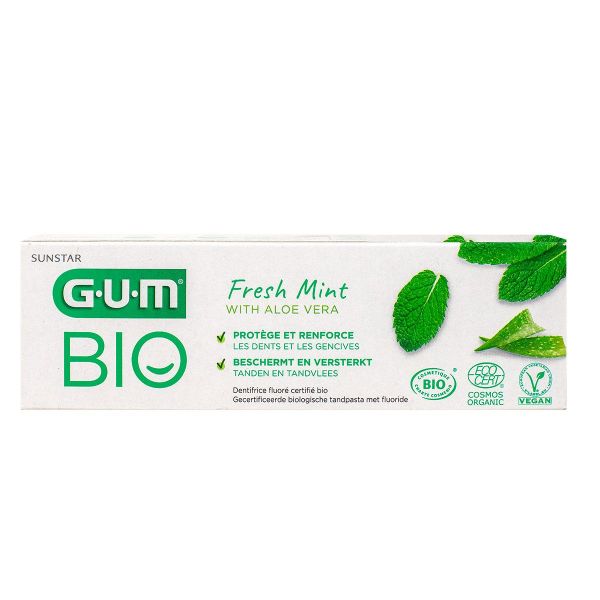 Dentifrice menthe fraiche aloe vera bio 75ml