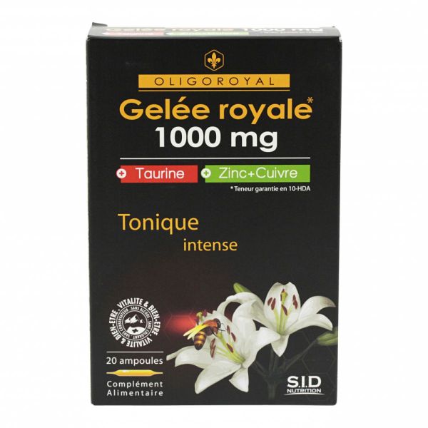 20 ampoules gelée royale taurine