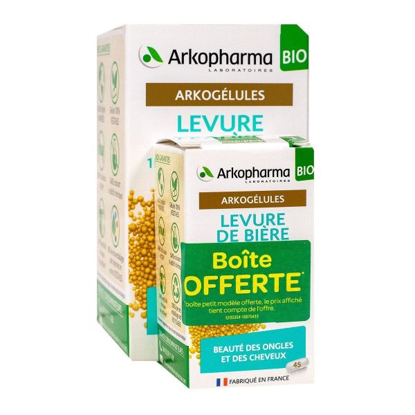 Arkogélules levure de bière bio 150 + 45 gélules