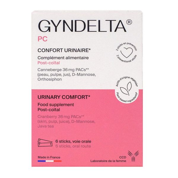 GynDelta PC confort urinaire Post-Coital 6 sticks