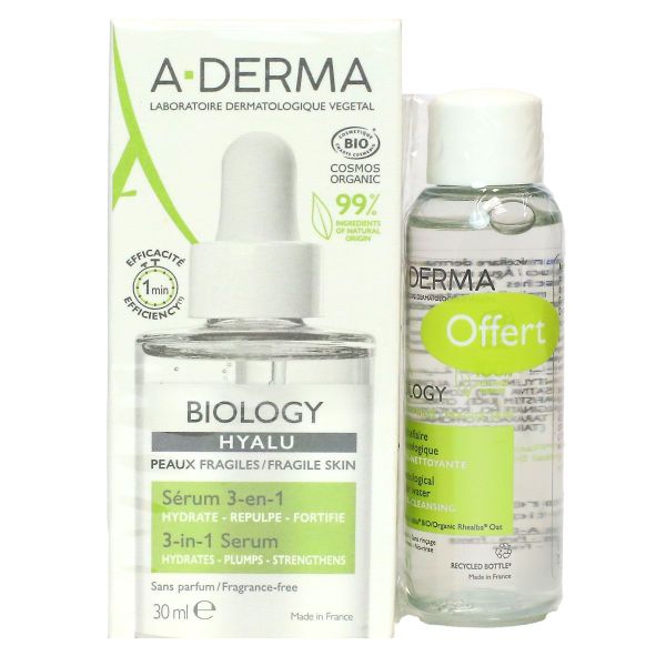 Biology Hyalu bio serum 3en1 30ml + eau micellaire offerte