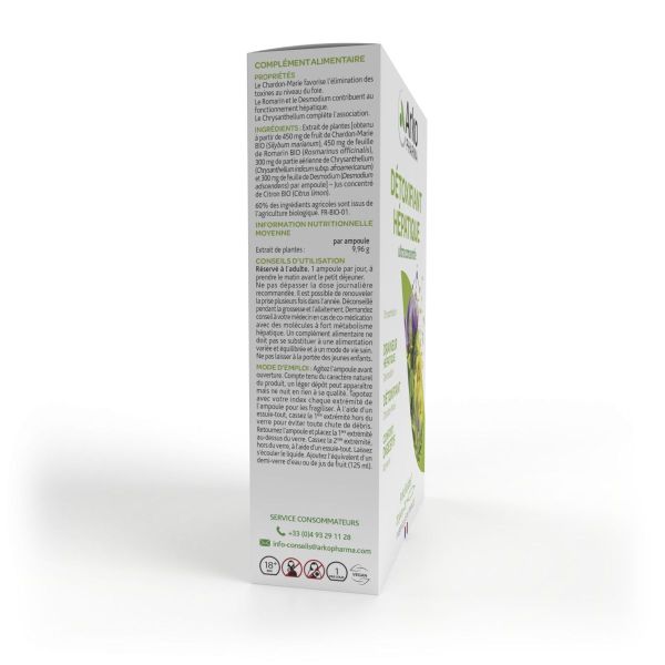 Arkofluides détoxifiant hépatique 20 ampoules