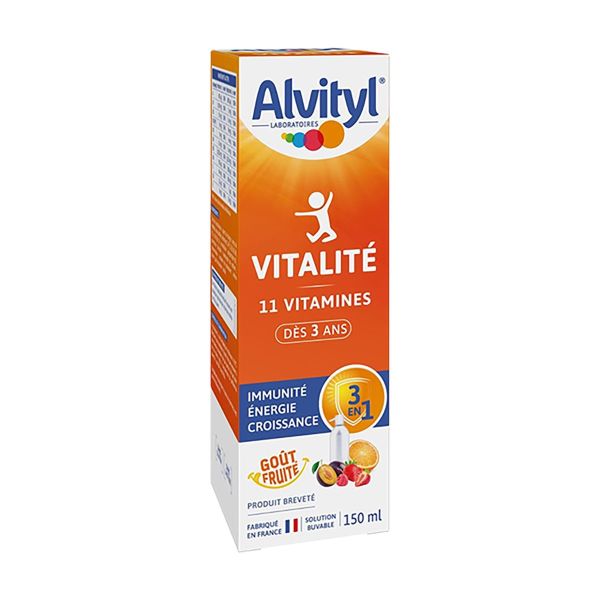 Vitalité solution buvable multivitaminée dès 3 ans 150ml