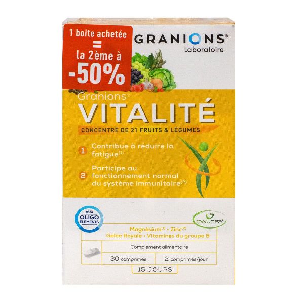 Vitalité 21 fruits et légumes 2x30 comprimés