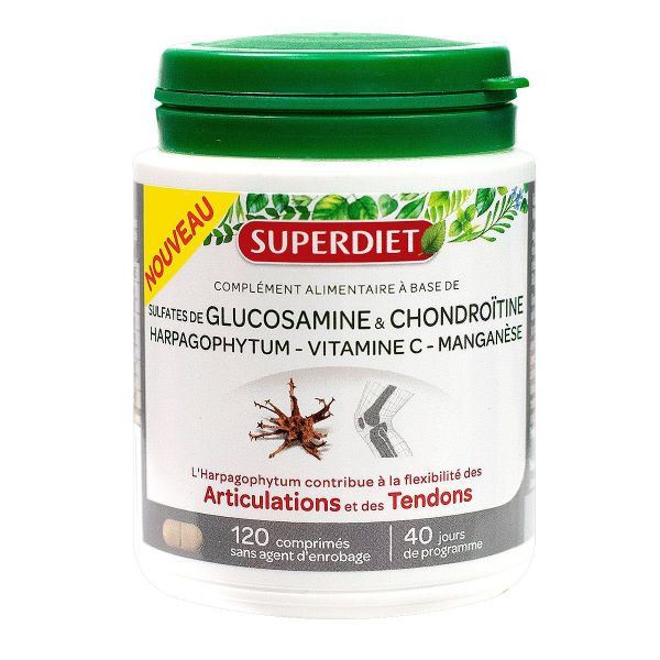 Glucosamine & chondroïtine Super Diet contribue au confort des