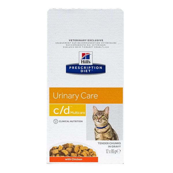 Chat c/d urinary poulet 12x85g