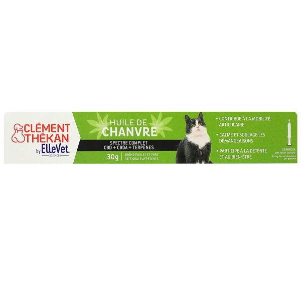 Huile de chanvre pour chat pâte orale 30g