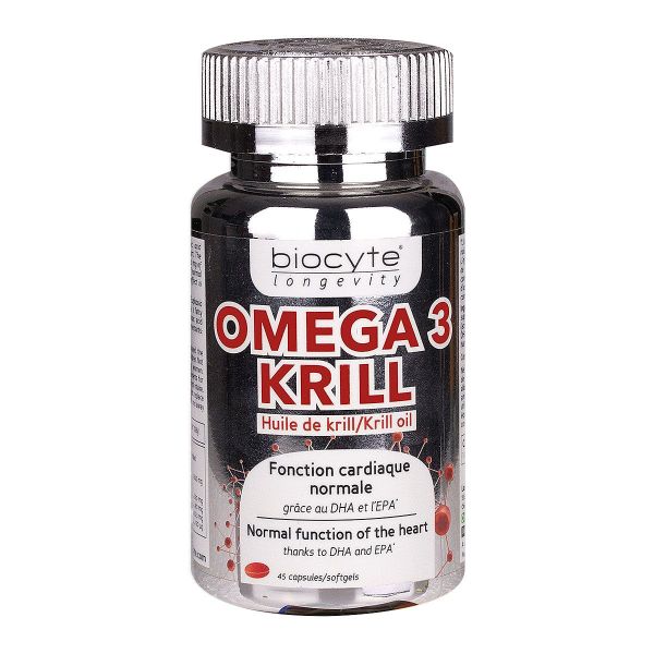 Oméga 3 Krill Biocyte est un complément alimentaire qui favorise une