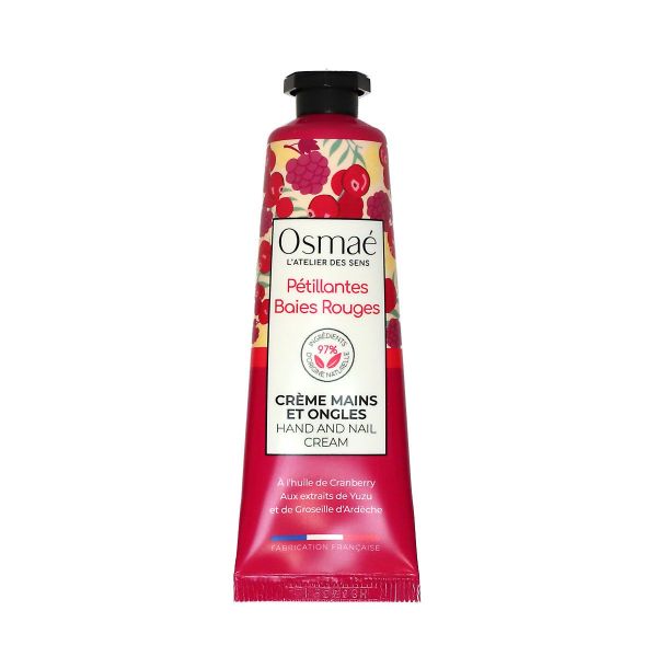 Creme mains et ongles pétillantes baies rouges 30ml