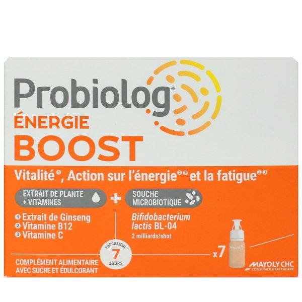 Energie Boost vitalité action sur l'énergie 7 shots