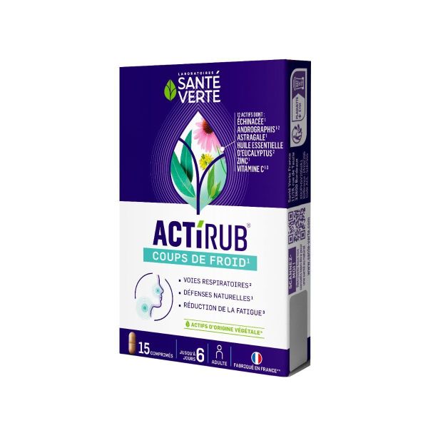 Rhume & infections Actirub - 15 comprimés