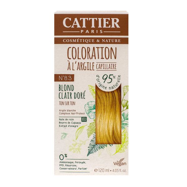 Kit capillaire à l'argile coloration n°8.3 blond clair doré 120ml