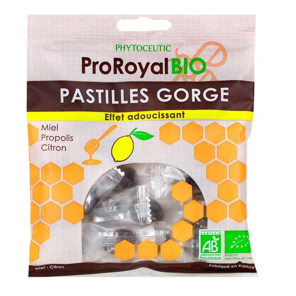 ProRoyal bio 19 pastilles gorge miel & propolis