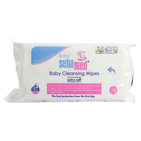 Les lingettes Baby Cleansing Wipes Sebamed sont épaisses, extradouces