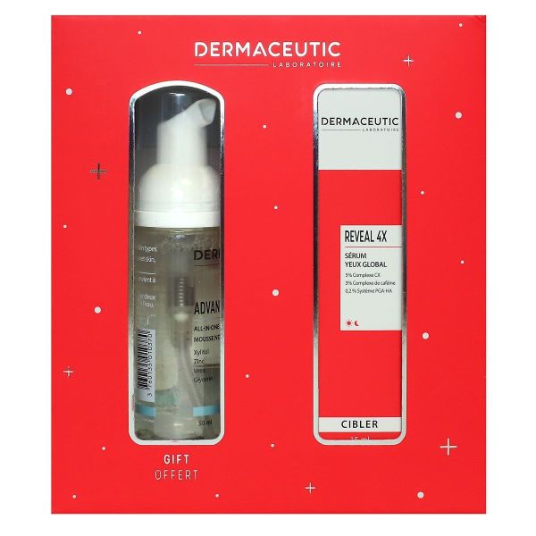 Coffret Reveal 4X serum yeux global 15ml + Advanced Cleanser mousse 50ml offerte