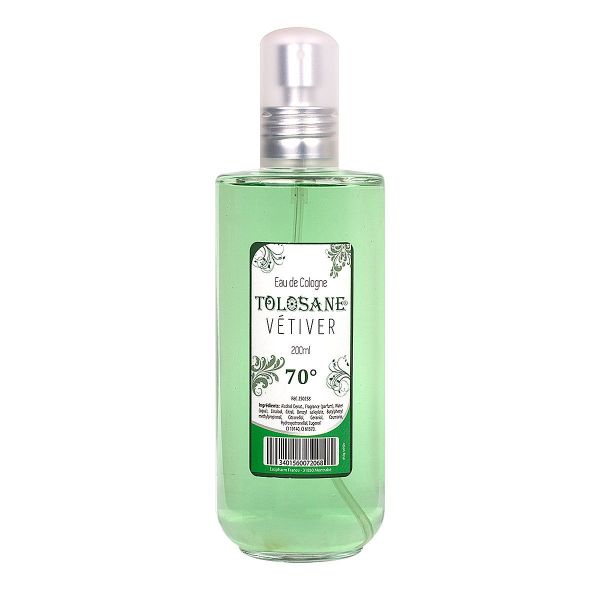 Eau Cologne vétiver Tolosane 200ml