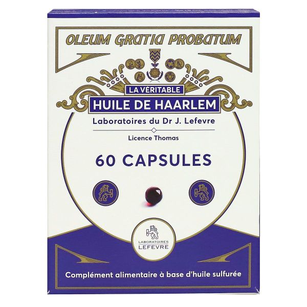 Huile de Haarlem la véritable l'original 60 capsules