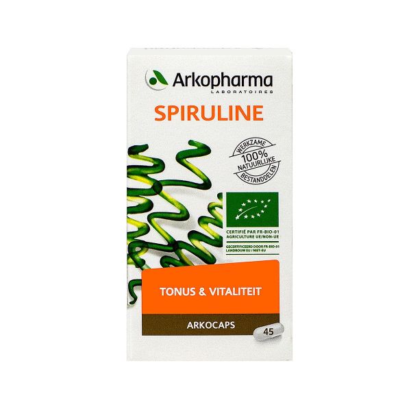 Arkogélules spiruline bio fatigue 45 gélules