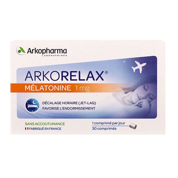 Arkorelax mélatonine 1mg 30 comprimés