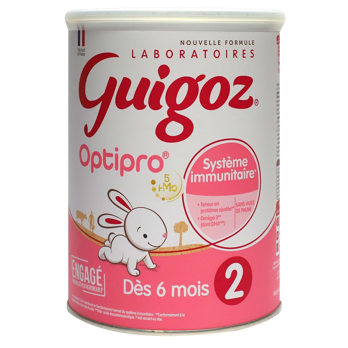 Guigoz 2 est un lait 2e âge adapté à l'alimentation des bébés âgés de 6 à  12 mois. - Guigoz