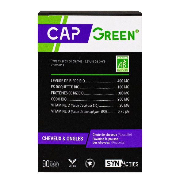 CAPGreen cheveux & ongles 90 gélules