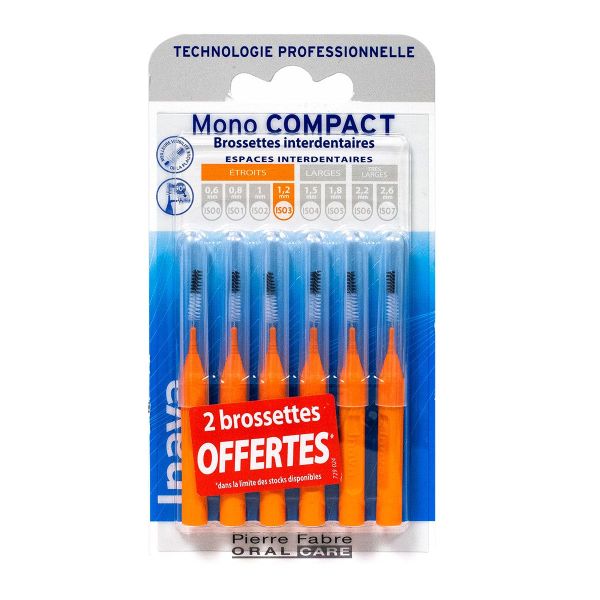Mono compact 6 brossettes interdentaires ISO 3