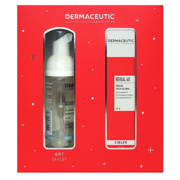 Coffret Reveal 4X serum yeux global 15ml + Advanced Cleanser mousse 50ml offerte