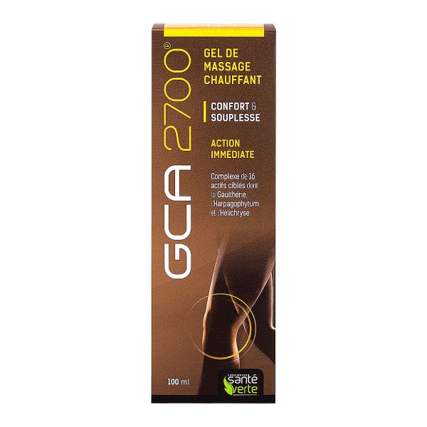 GCA 2700 gel de massage chauffant 100ml