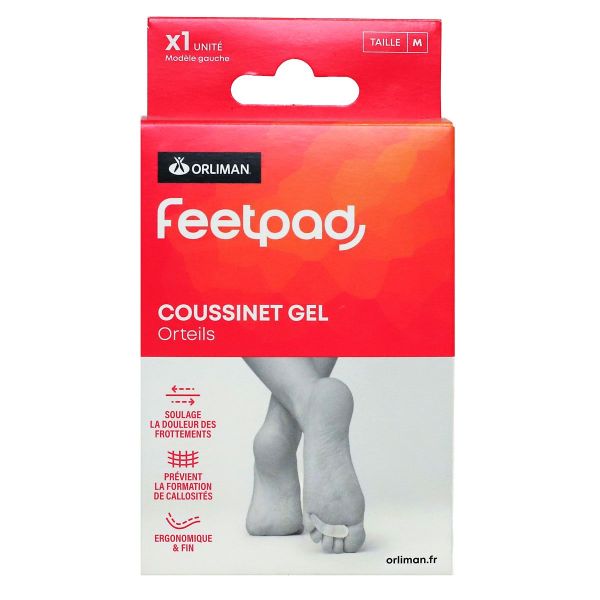 FeetPad 1 coussinet gel orteils modèle gauche taille M