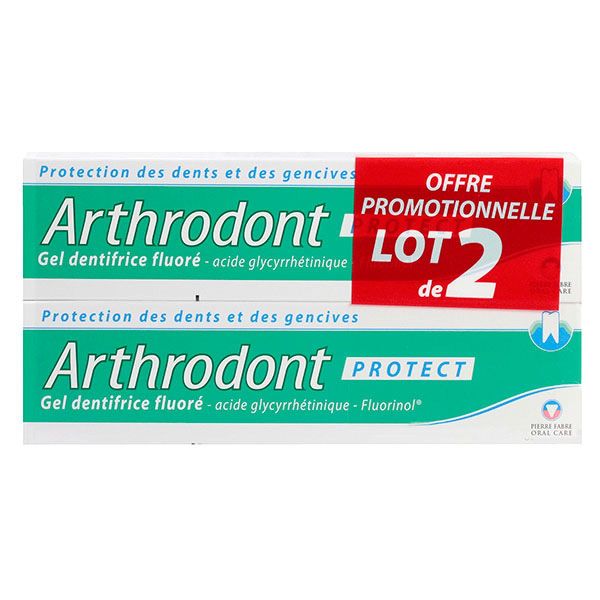 Arthrodont Protect gel dentifrice fluoré 2x75ml