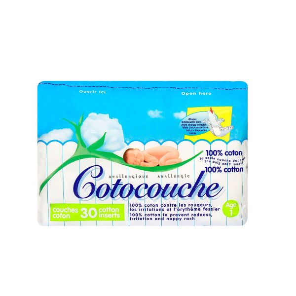 Cotocouche anallergique 30 couches - 1er âge