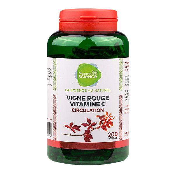 Vigne rouge & vitamine C gélules x200