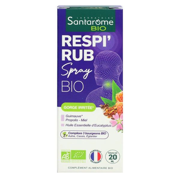 Respi Rub sirop nez et gorge bio 20ml