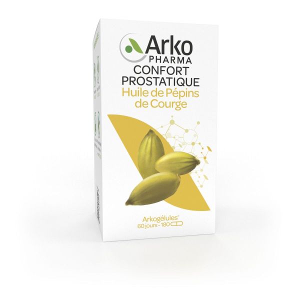 Arkogélules huile pépins de courge bio confort urinaire 180 capsules