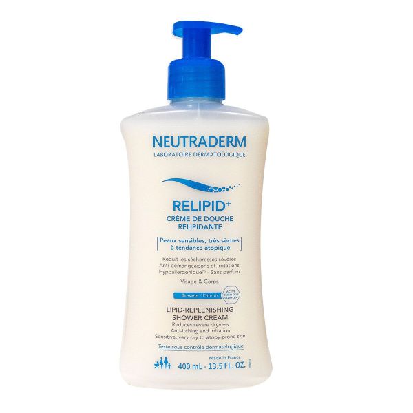 Relipid+ crème de douche relipidante peau sensible 400ml