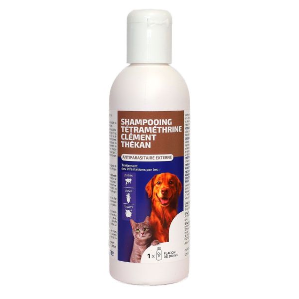 Shampoing Tétraméthrine chiens et chats 200ml