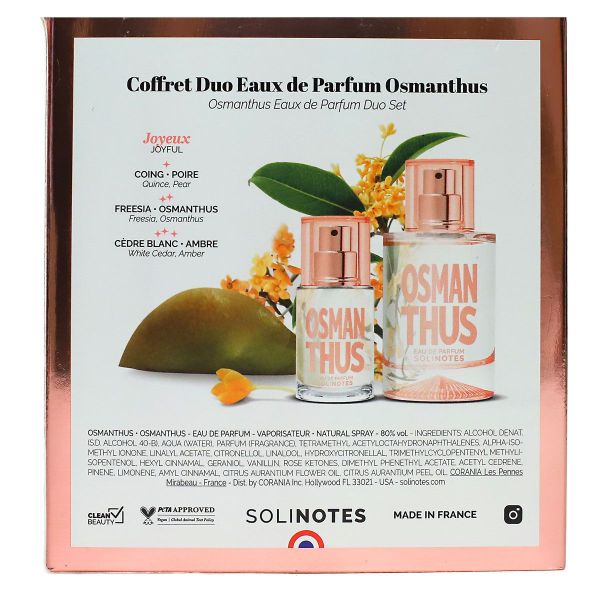 Coffret Noël eau de parfum Osmanthus 50ml + 15ml offert