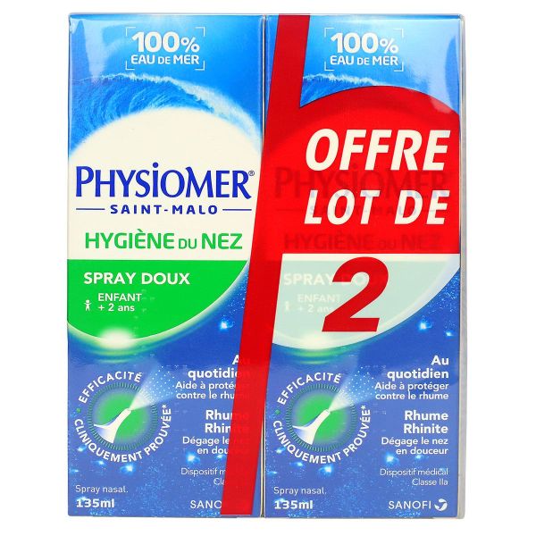 Hygiène du nez spray 2x135ml