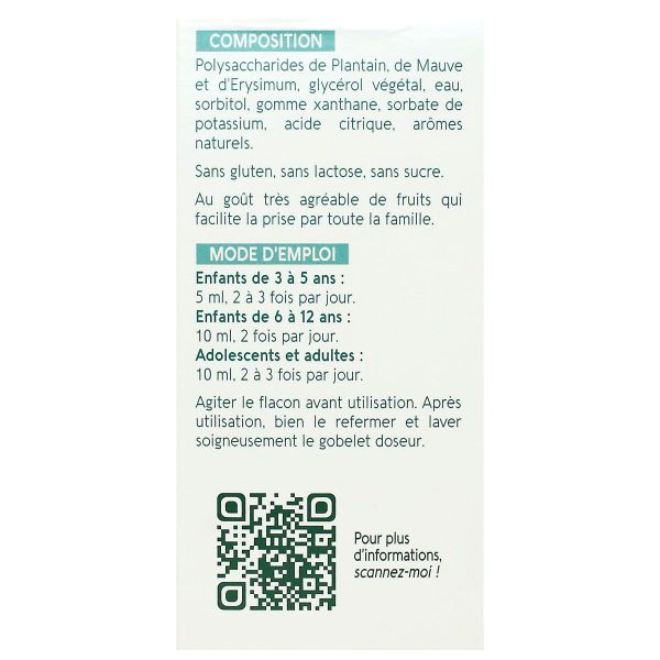 Sirop toux irritative sans sucre 120ml