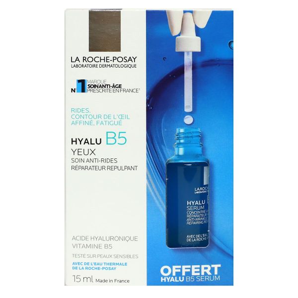 Coffret Hyalu B5 contour des yeux 15ml et mini serum offert