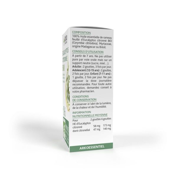 Huile essentielle n°06 eucalyptus citronné 10ml