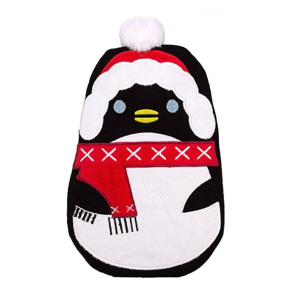 Bouillotte avec protection douceur pingouin