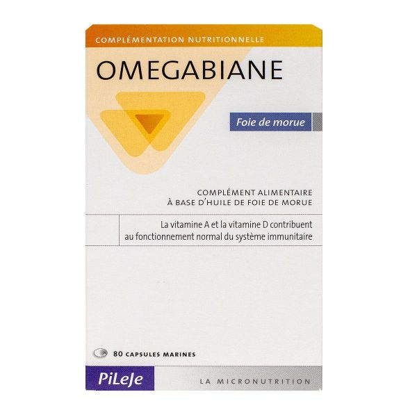 Omegabiane foie de morue 80 capsules