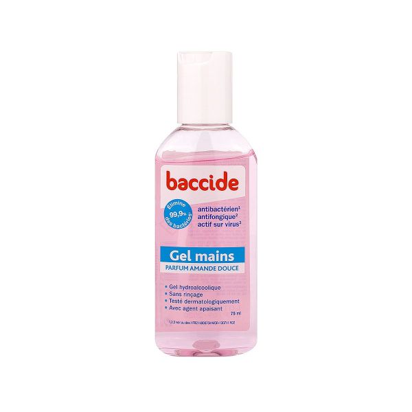 Gel hydroalcoolique mains amande douce 75ml