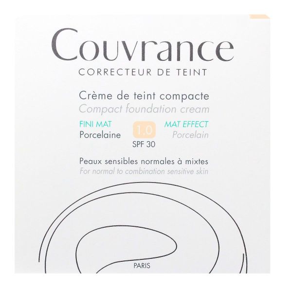 Crème teint fini mat 10g porcelaine 1.0