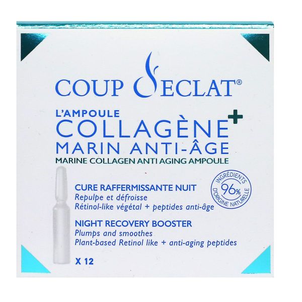 12 ampoules collagène matin anti-âge cure raffermissante 12x1ml