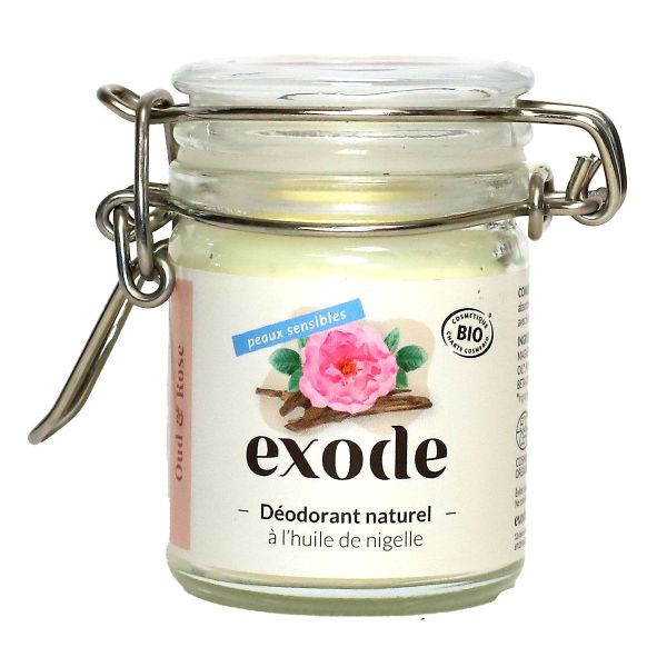Déodorant baume naturel bio huile nigelle oud et rose peau sensible 50g