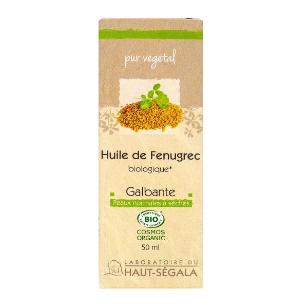 Huile de Fenugrec bio galbante peau normale 50ml